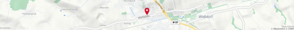 Map representation of the location for Marien-Apotheke in 4720 Neumarkt im Hausruckkreis